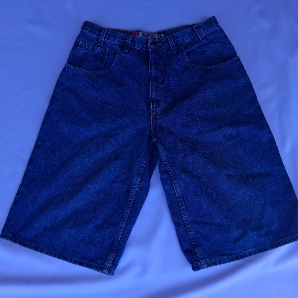 Bugle Boy Men's Dark Blue Denim Jean Shorts